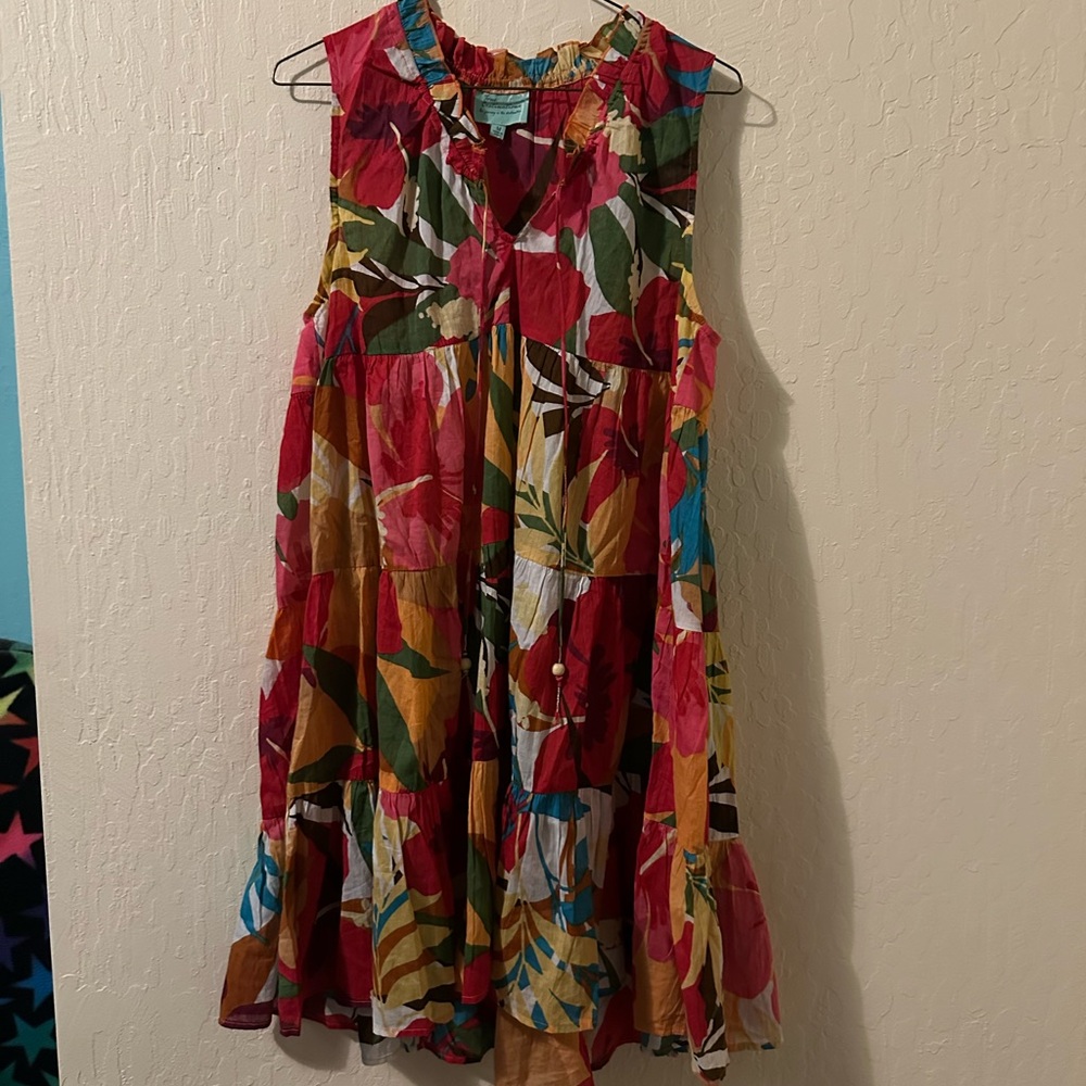 Colorful Floral Mini Dress